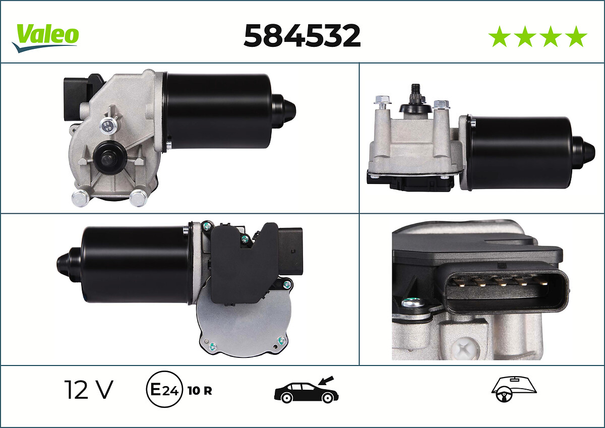 Moteur d'essuie-glace VALEO 584532